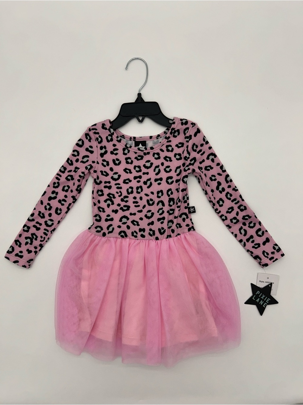 Pixie Lane Girls Size 2 Pink Leopard Print Tutu Dress